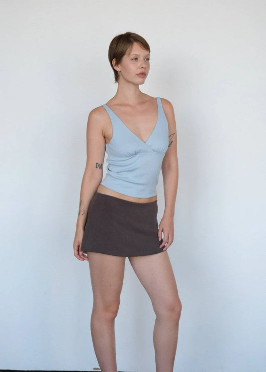 Women's Low Rise Micro Mini Skort – Stretch Viscose Blend